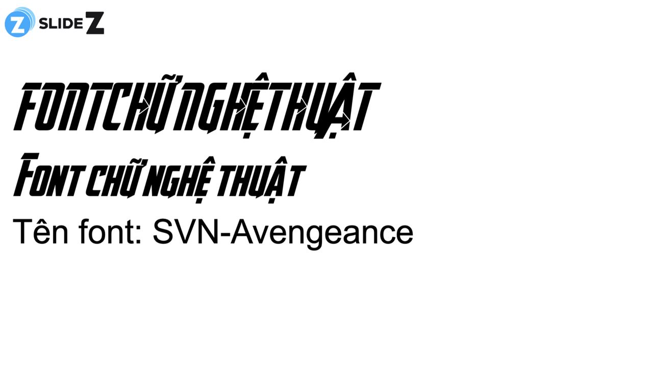 Font chữ: SVN-Avengeance