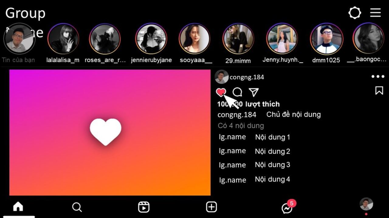 Mẫu slide Instagram Iphone gây ấn tượng với màu sắc tương thích với ứng dụng này, sử dụng nhiều hiệu ứng sinh động. 
