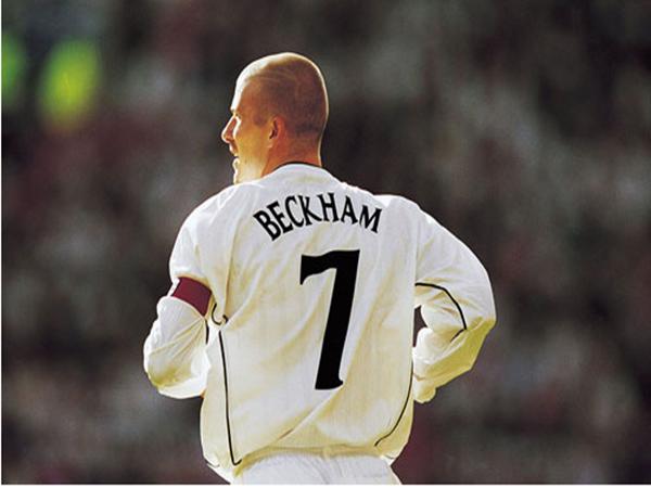 Khám phá sự thay đổi số áo Beckham trong sự nghiệp